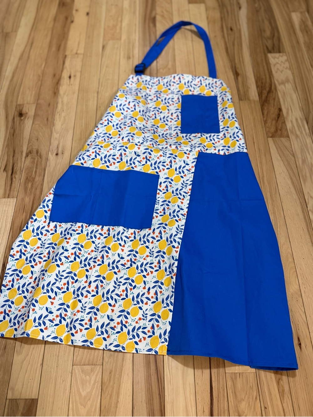 🌻Blue & Lemon Print Kitchen Apron
